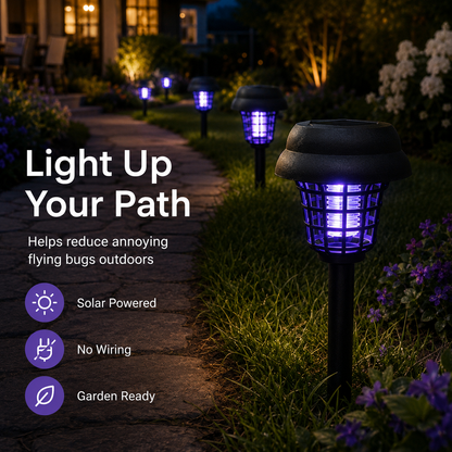 2-IN-1 SOLAR PATH LIGHT + BUG-ZAPPING MODE