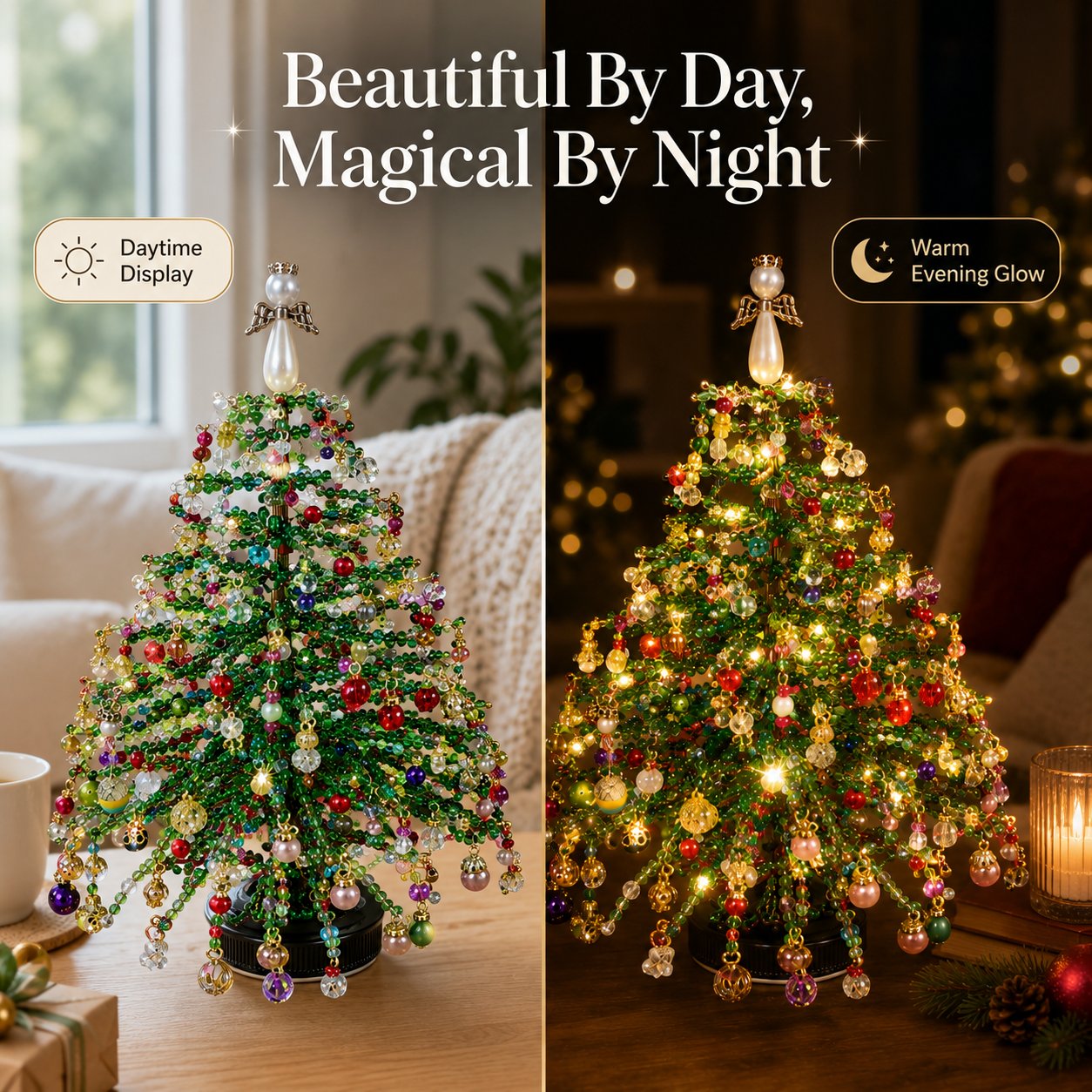 🎄✨ DIY Beaded Halloween Kit – Create Your Own Sparkling Holiday Decoration
