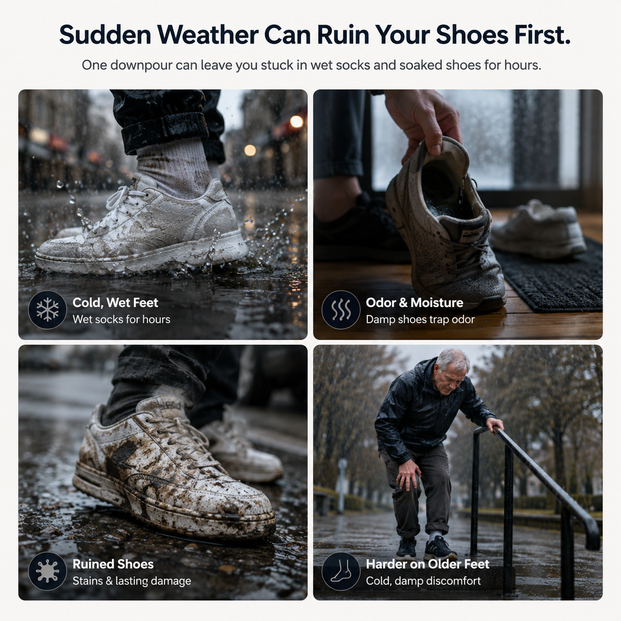 Hazels® Foldable Waterproof Boot Covers – Stay Dry in Rain, Mud & Snow