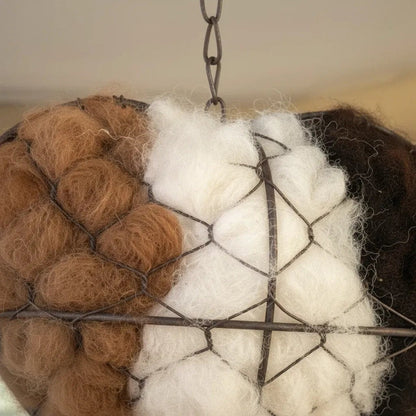 💗Saint Patrick's Day Sale💗 Handmade Alpaca Fiber Bird Nesting Heart🕊️