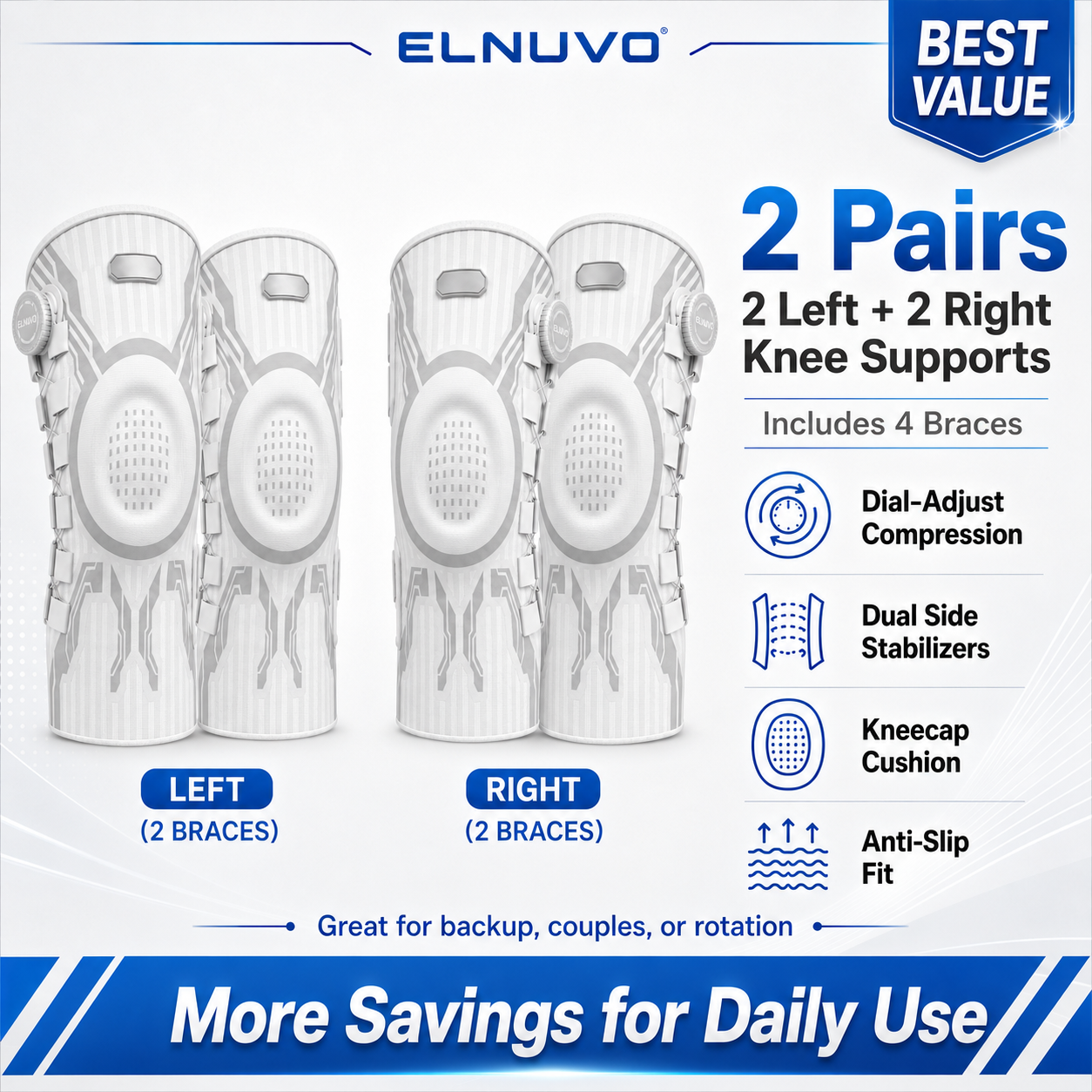 Hazels® Advanced Adjustable Multi-Function Sports Knee Support Brace