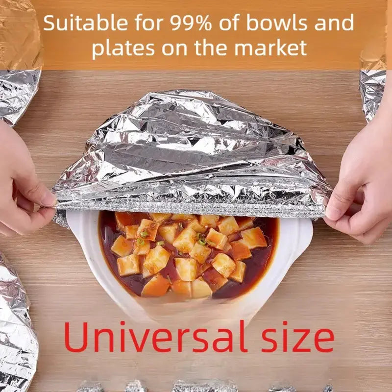 2026🔥LAST DAY SALE 74% OFF Home dining table & food container aluminum foil heat-retaining cover (Copy)