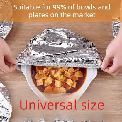 2026🔥LAST DAY SALE 74% OFF Home dining table & food container aluminum foil heat-retaining cover (Copy)