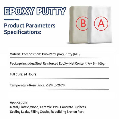 💥SAVE 50% NOW🏠 Hazels® Steel Reinforced Epoxy Repair Putty — Universal Glue for Metal, Wood, Plastic