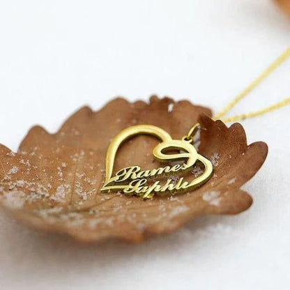 Grace Double Heart Pendant Necklace