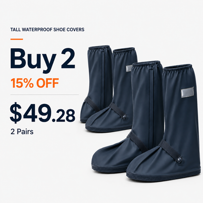 Hazels® Foldable Waterproof Boot Covers – Stay Dry in Rain, Mud & Snow