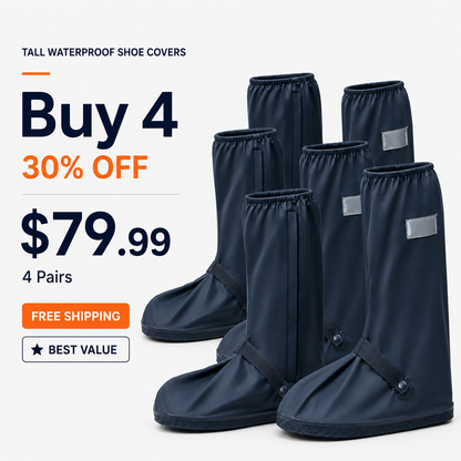 Hazels® Foldable Waterproof Boot Covers – Stay Dry in Rain, Mud & Snow