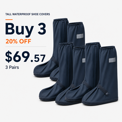 Hazels® Foldable Waterproof Boot Covers – Stay Dry in Rain, Mud & Snow