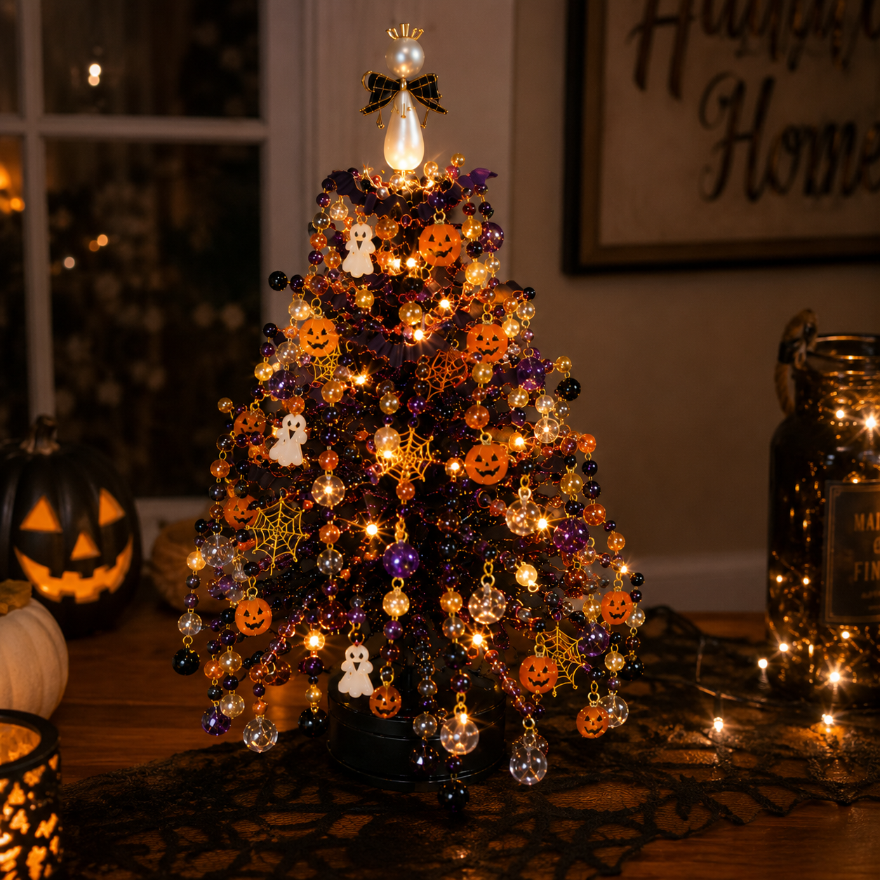 🎄✨ DIY Beaded Halloween Kit – Create Your Own Sparkling Holiday Decoration