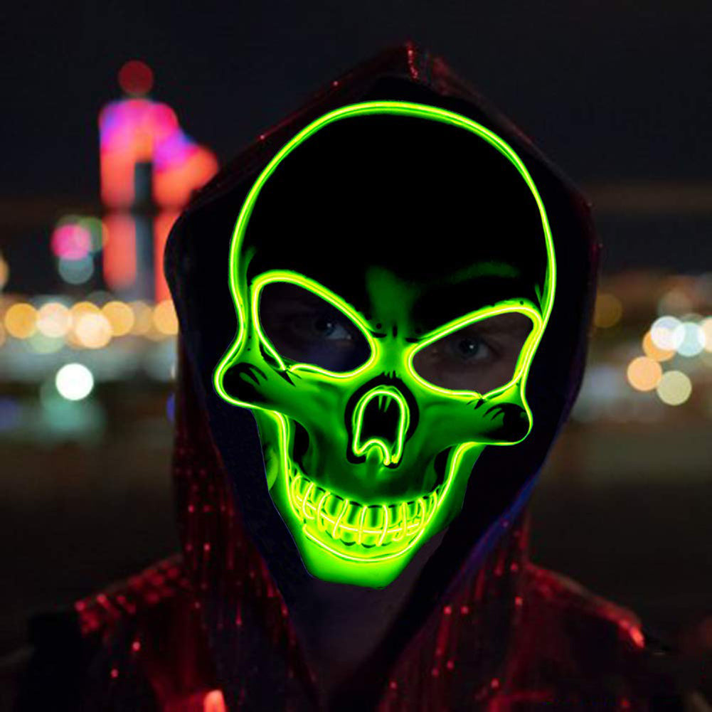 Hazels® Glowing LED Skull Mask – Own the Night