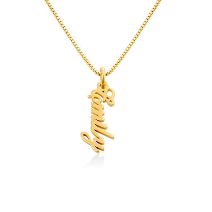 Seraphina Personalized Vertical Pendant Necklace
