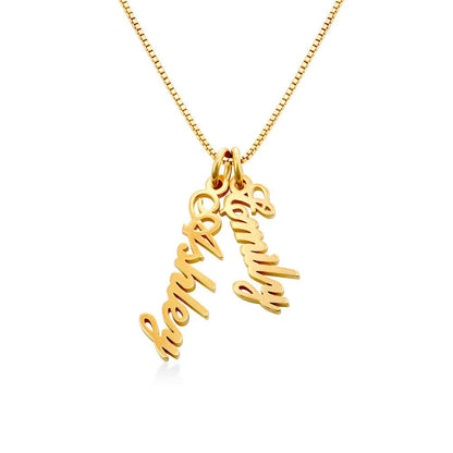 Seraphina Personalized Vertical Pendant Necklace