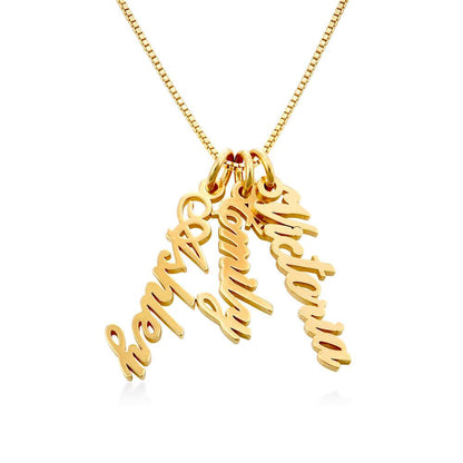 Seraphina Personalized Vertical Pendant Necklace